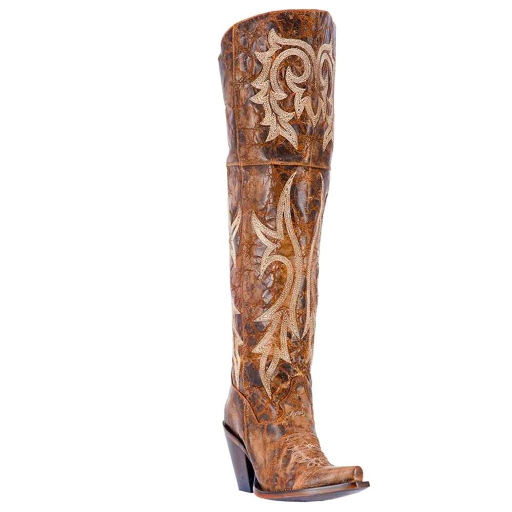 Knee high cowgirl boots